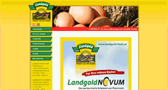 Desktop Screenshot of landgold-fresh.at